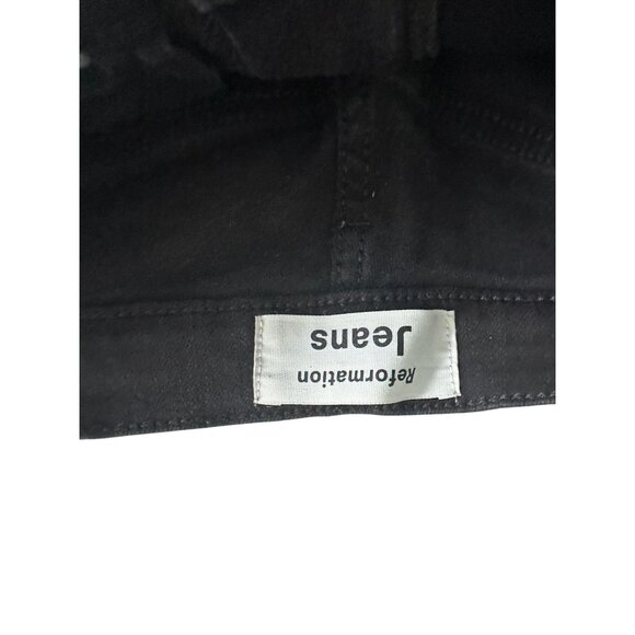 REFORMATION Black High Rise Skinny Jeans Size 26 - Picture 5 of 7